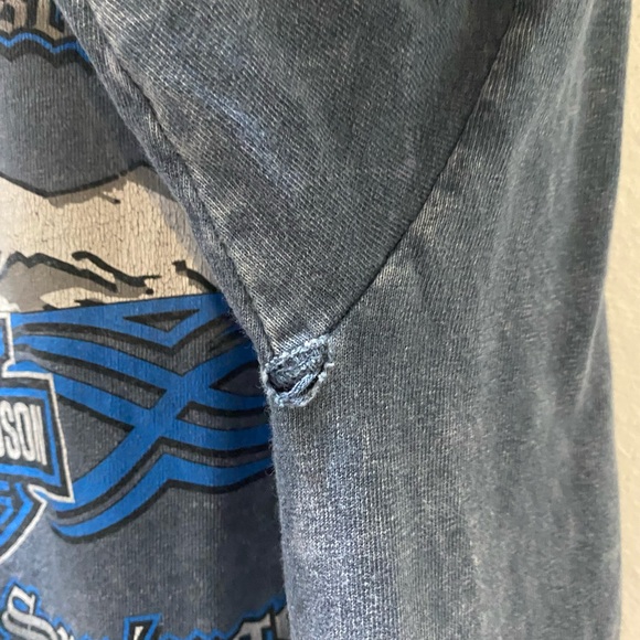 Harley-Davidson‎ Charcoal Graphic Tee Men Colorado Springs Size Large Y2K Biker - Picture 6 of 10